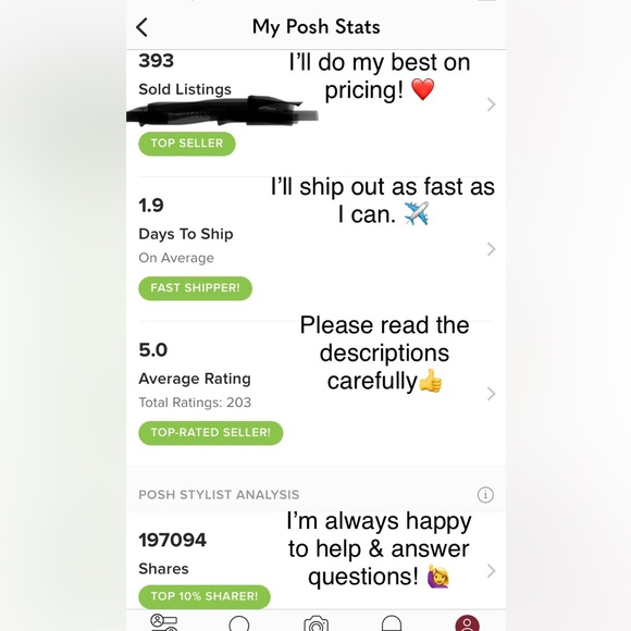 Hello! I’ve been a Poshmark seller since July 2020! I appreciate you visiting! - Picture 1 of 1